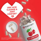 PUREFINITY Tart Cherry Extract Capsules 300mg bottle side view