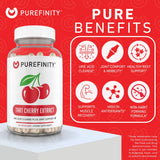 PUREFINITY Tart Cherry Extract Capsules 300mg capsules close-up
