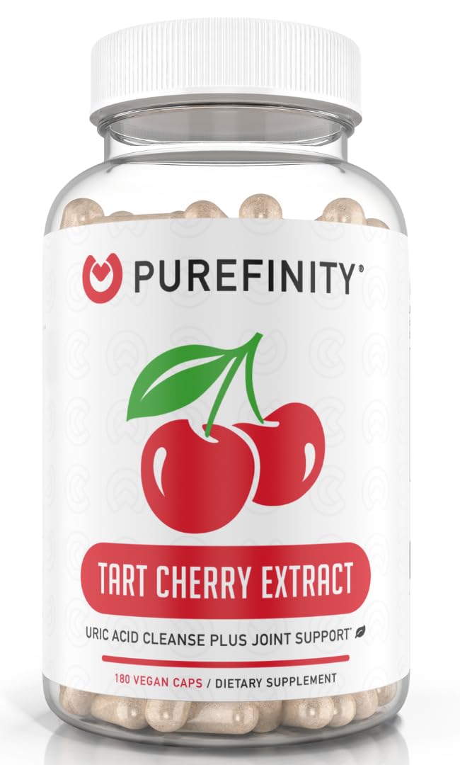 PUREFINITY Tart Cherry Extract Capsules 300mg front view