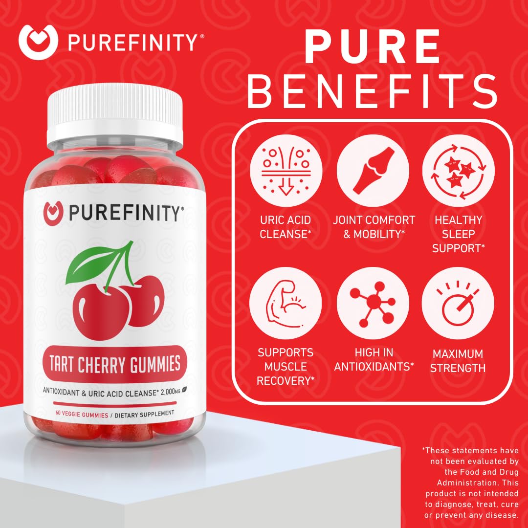 PUREFINITY Tart Cherry Gummies nutritional information