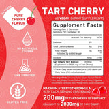 PUREFINITY Tart Cherry Gummies on a wooden table