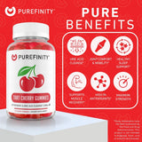 PUREFINITY Tart Cherry Gummies with dosage details