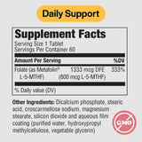 PureFormulas B9 (Folic Acid) 5-MTHF Supplement side view