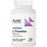PureFormulas L-Theanine 100 mg capsules front view