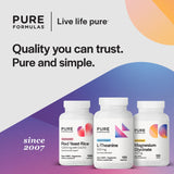 PureFormulas L-Theanine 100 mg capsules opened bottle