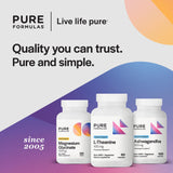 PureFormulas L-Theanine 100 mg capsules packaging