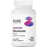 PureFormulas Melatonin 3 mg 120 Tablets front view