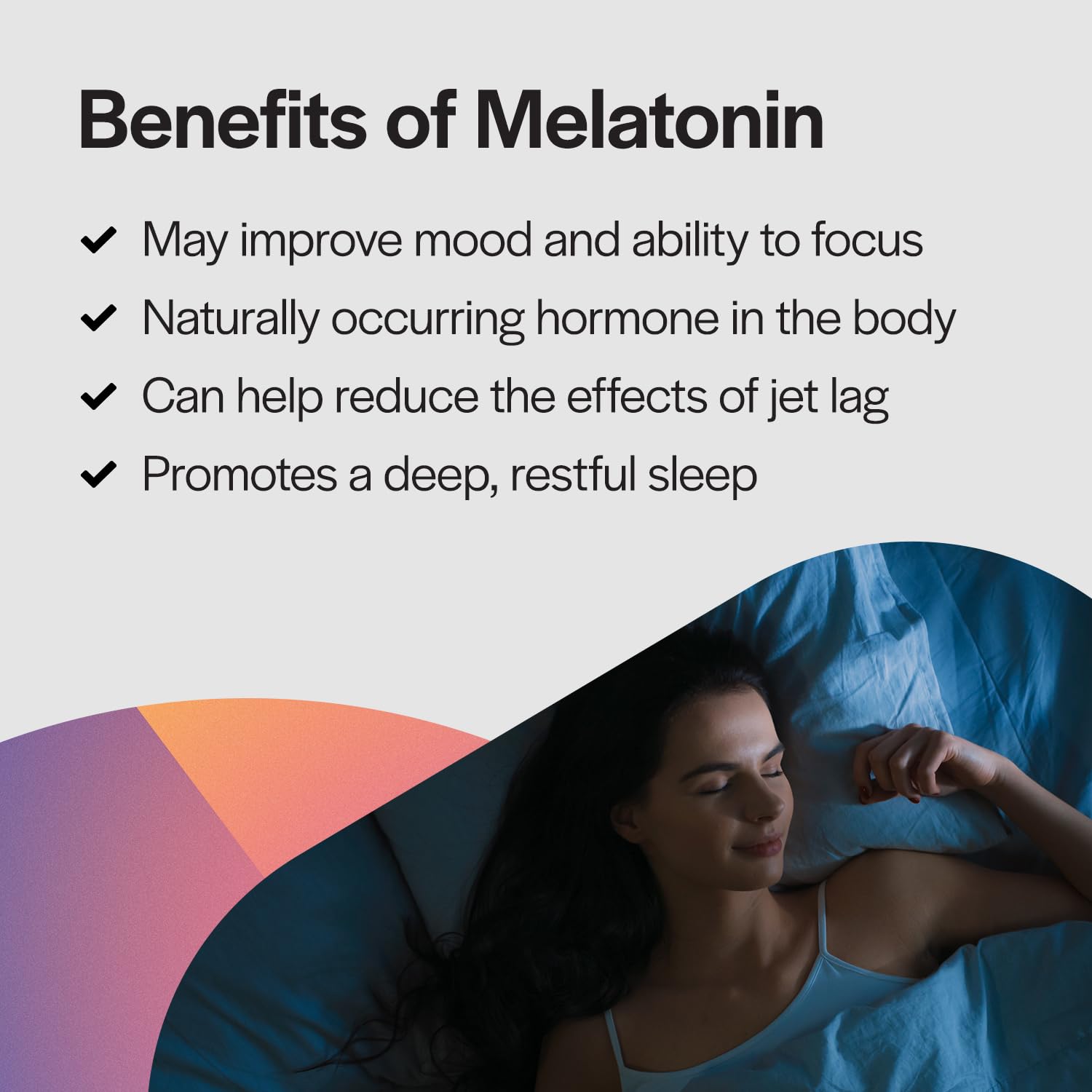 PureFormulas Melatonin 3 mg 120 Tablets on a wooden table