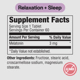 PureFormulas Melatonin 3mg Tablets bottle side view