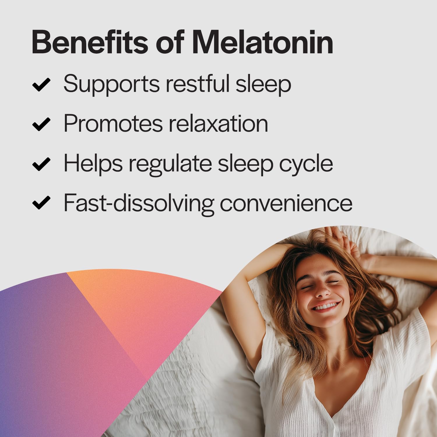 PureFormulas Melatonin 3mg Tablets on a wooden table