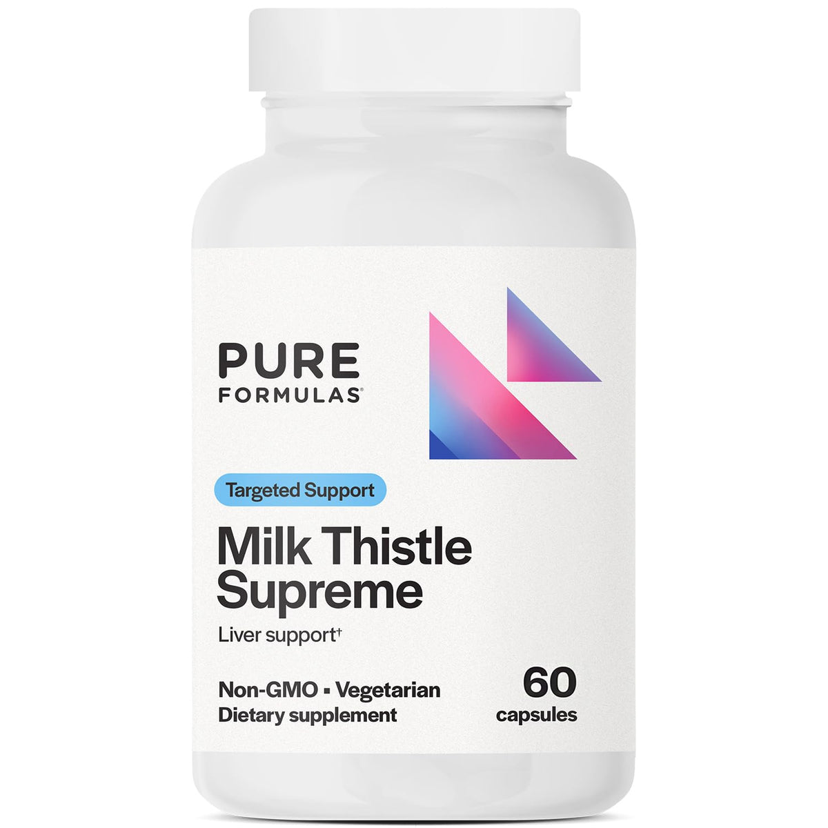 PureFormulas Milk Thistle Capsules 250mg front view