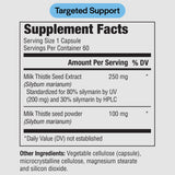 PureFormulas Milk Thistle Capsules 250mg side view