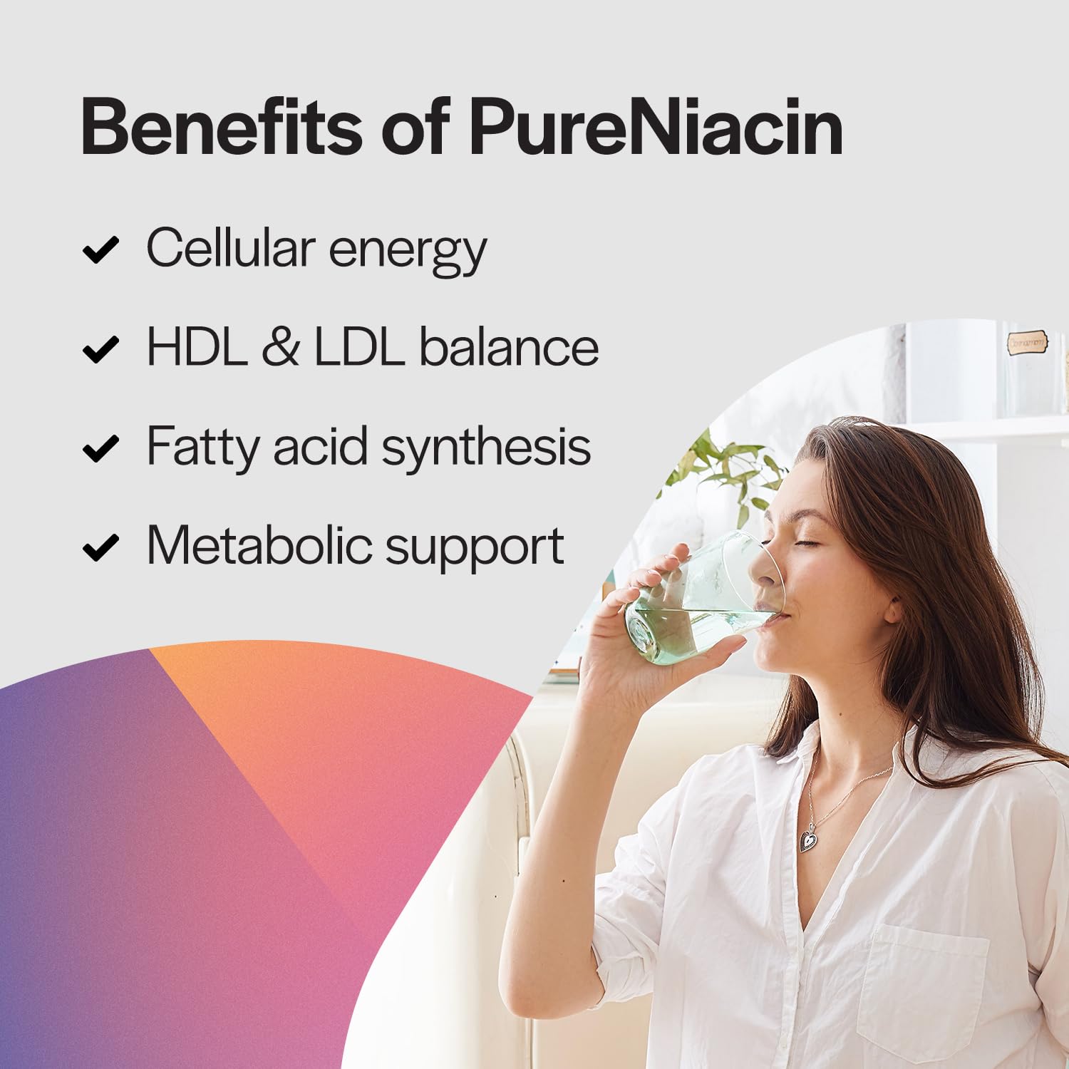 PureFormulas Niacin 500mg supplement packaging