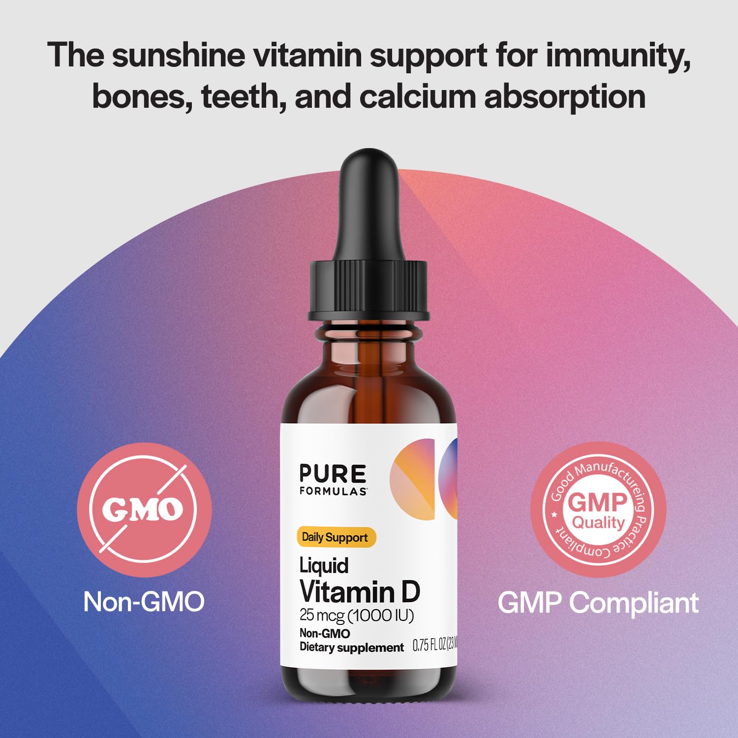 PureFormulas Vitamin D3 Liquid Drops 68g packaging