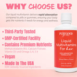 PureGood Women's Liquid Multivitamin 70+ Nutrients ingredients list