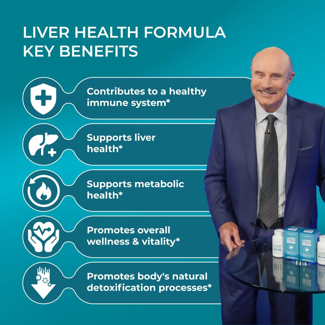 PUREHEALTH RESEARCH Liver Health Formula bottle side view
