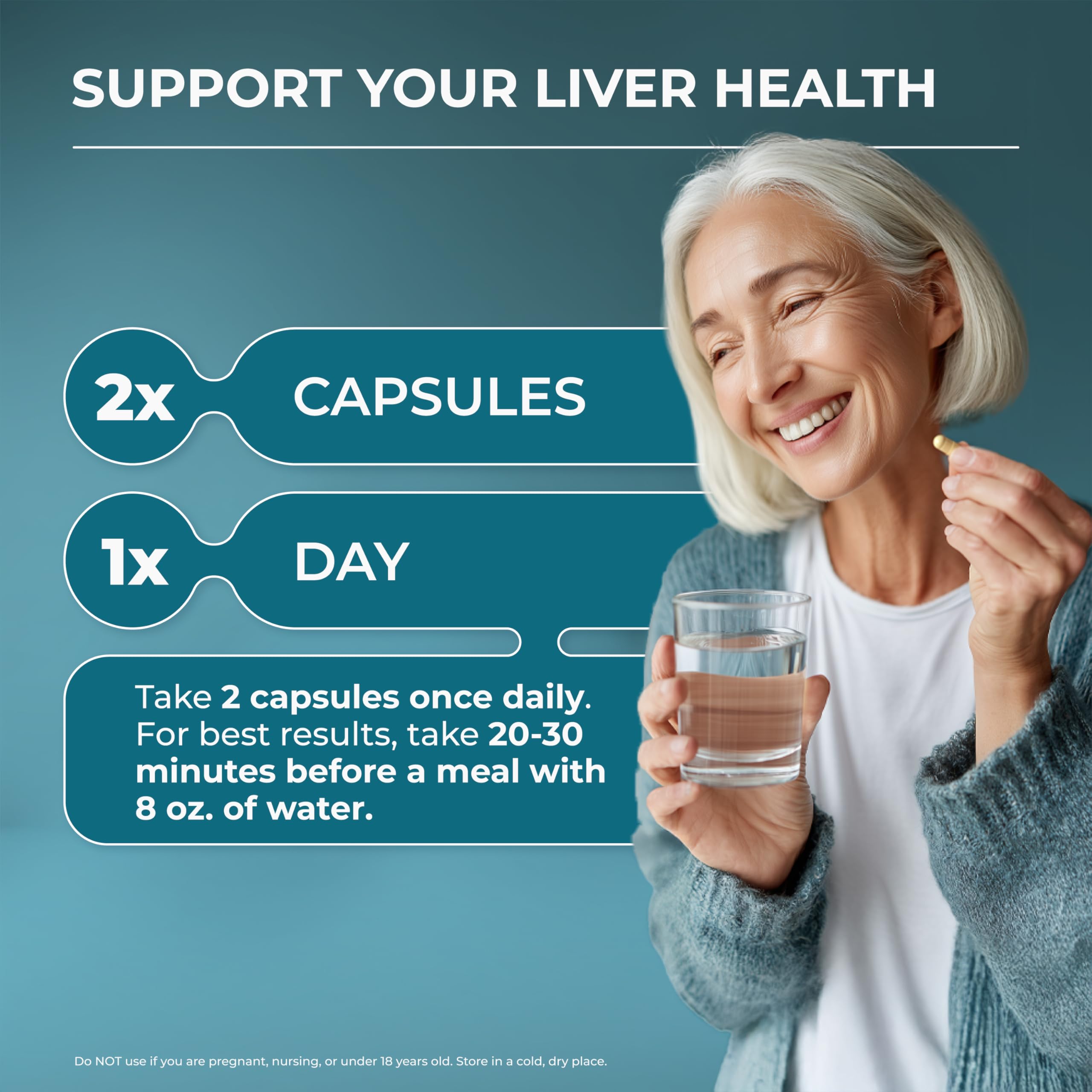 PUREHEALTH RESEARCH Liver Health Formula nutritional information