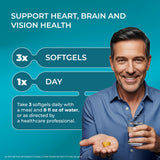 PUREHEALTH RESEARCH Omega-3 Fish Oil Softgels close-up of softgel
