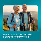 PUREHEALTH RESEARCH Omega-3 Fish Oil Softgels with measuring spoon