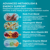 PUREHEALTH RESEARCH Organic Superfood Powder back view