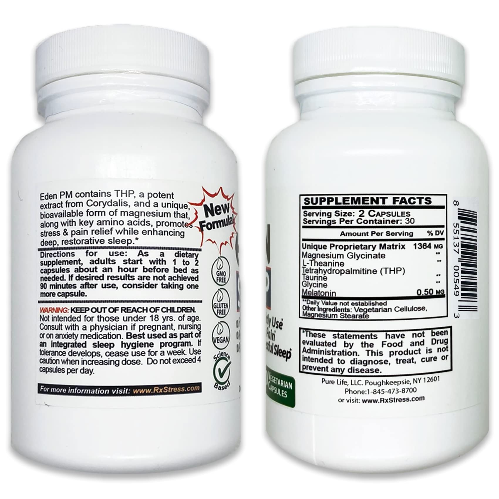 PureLife Supplements Eden Sleep Capsules in a lifestyle setting