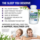 PureLife Supplements Eden Sleep Capsules on a wooden table