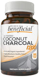 PURELY beneficial Activated Coconut Charcoal Capsules close-up of ingredients
