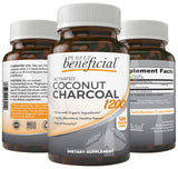 PURELY beneficial Activated Coconut Charcoal Capsules front view