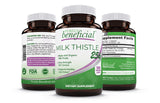 PURELY beneficial Milk Thistle Supplement 500mg front view