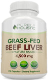 Purely Holistic Beef Liver Supplement 750mg front view