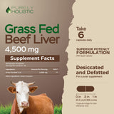 Purely Holistic Beef Liver Supplement 750mg side view