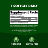 Purely Holistic CoQ10 100MG Softgels with measuring spoon