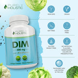 Purely Holistic DIM 400mg Extra Strength Capsules lifestyle shot