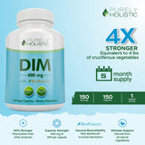 Purely Holistic DIM 400mg Extra Strength Capsules side view