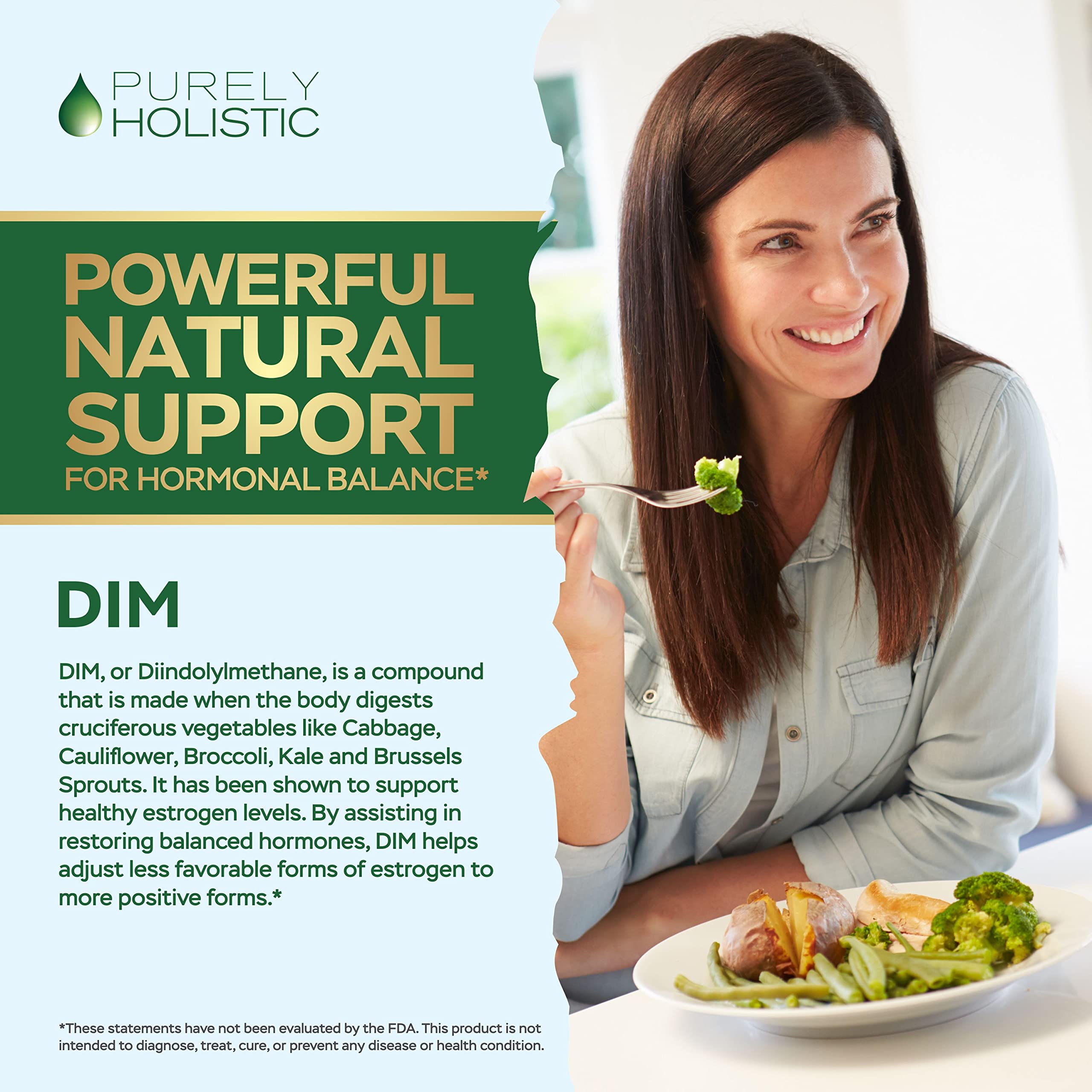 Purely Holistic DIM 400mg Extra Strength Capsules with BioPerine