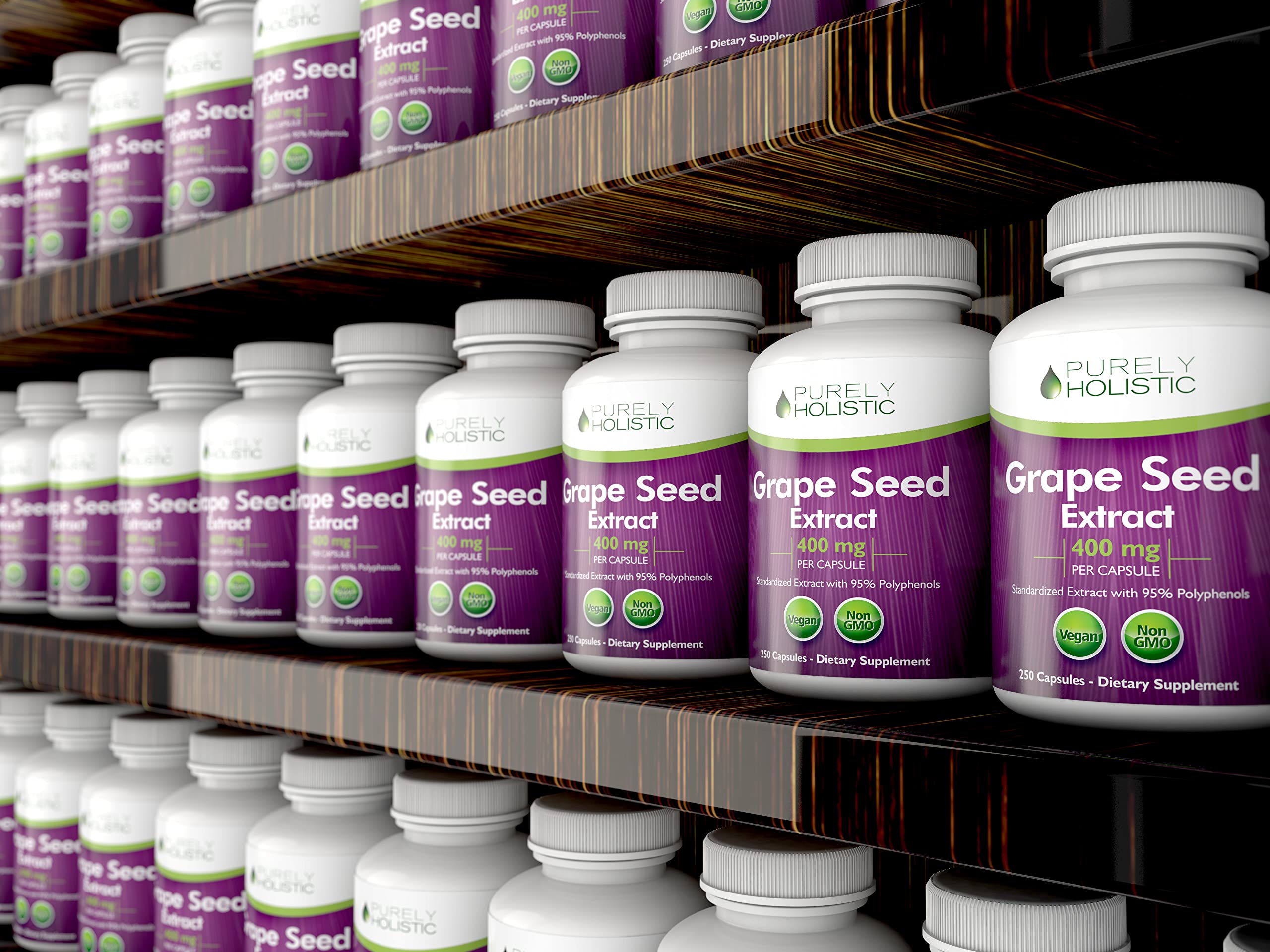 Purely Holistic Grape Seed Extract 400mg ingredients list