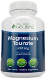 Purely Holistic Magnesium Taurate 400mg 240 Tablets front view