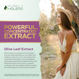 Purely Holistic Olive Leaf Extract Capsules with ingredients
