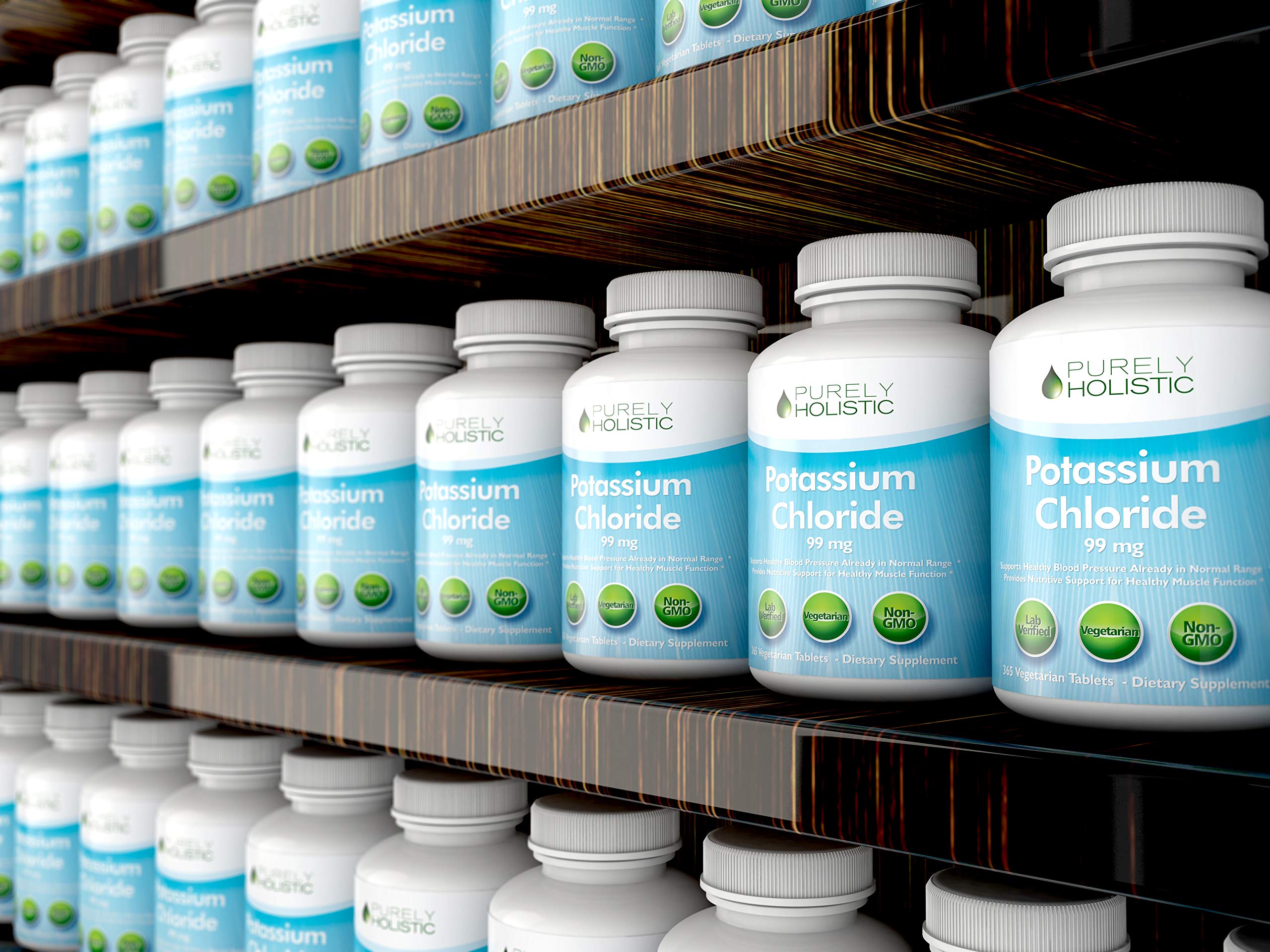 Purely Holistic Potassium Chloride 99mg supplement ingredients list