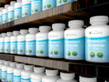 Purely Holistic Potassium Chloride 99mg supplement tablets in hand