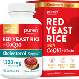 Purely Holistic Red Yeast Rice + CoQ10 supplement bottle front view