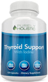 Purely Holistic Thyroid Support Supplement 120 capsules front view