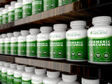 Purely Holistic Turmeric Curcumin 700mg supplement in a lifestyle setting