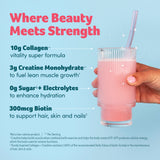 Purely Inspired Collagen + Creatine 310g powder back view with ingredient list