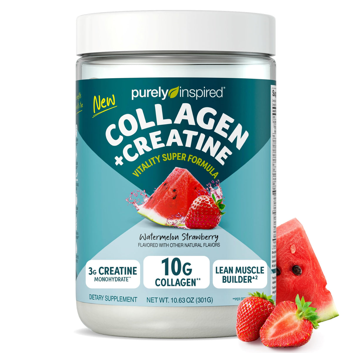 Purely Inspired Collagen + Creatine 310g powder front view