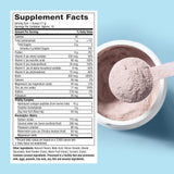 Purely Inspired Collagen + Creatine powder with a measuring scoop