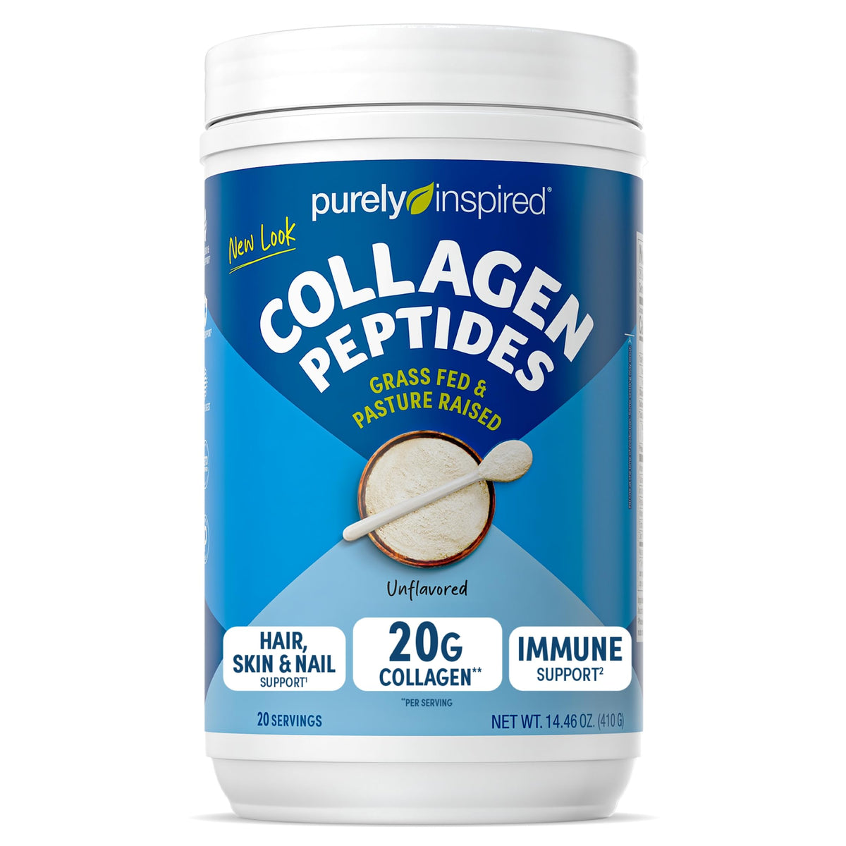 Purely Inspired Collagen Peptides 408g front view
