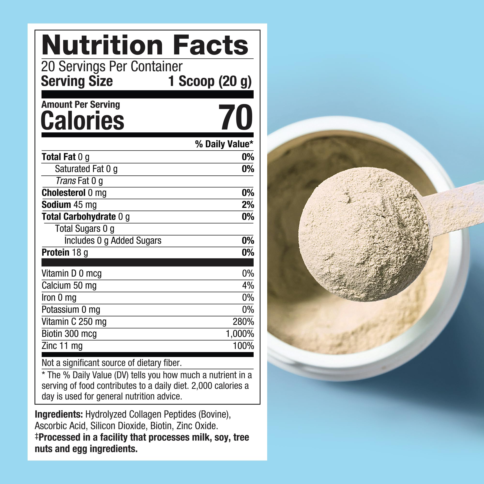 Purely Inspired Collagen Peptides ingredients list