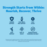 Purely Inspired Collagen Peptides mixed in a glass of water