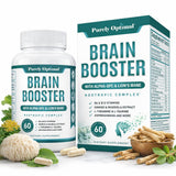 Purely Optimal Ginkgo Biloba Brain support 100g capsule bottle front view